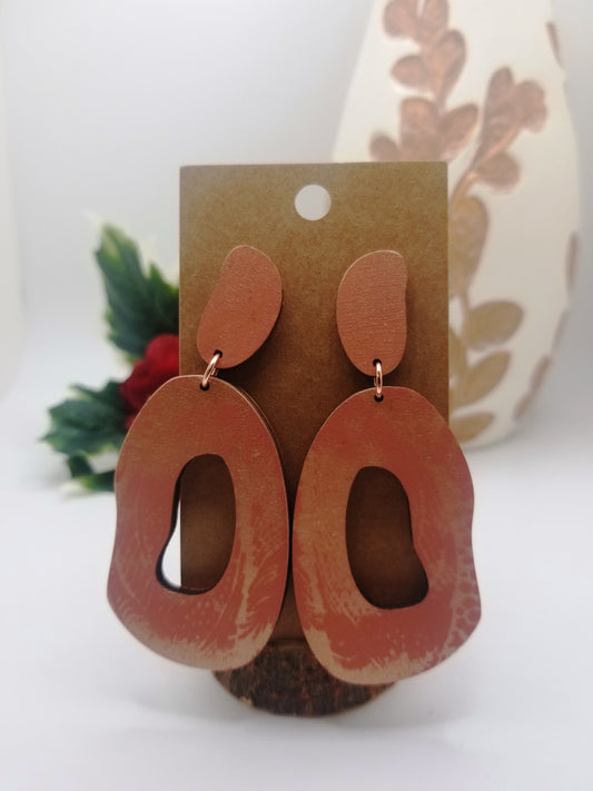 Abstract Wood Earrings