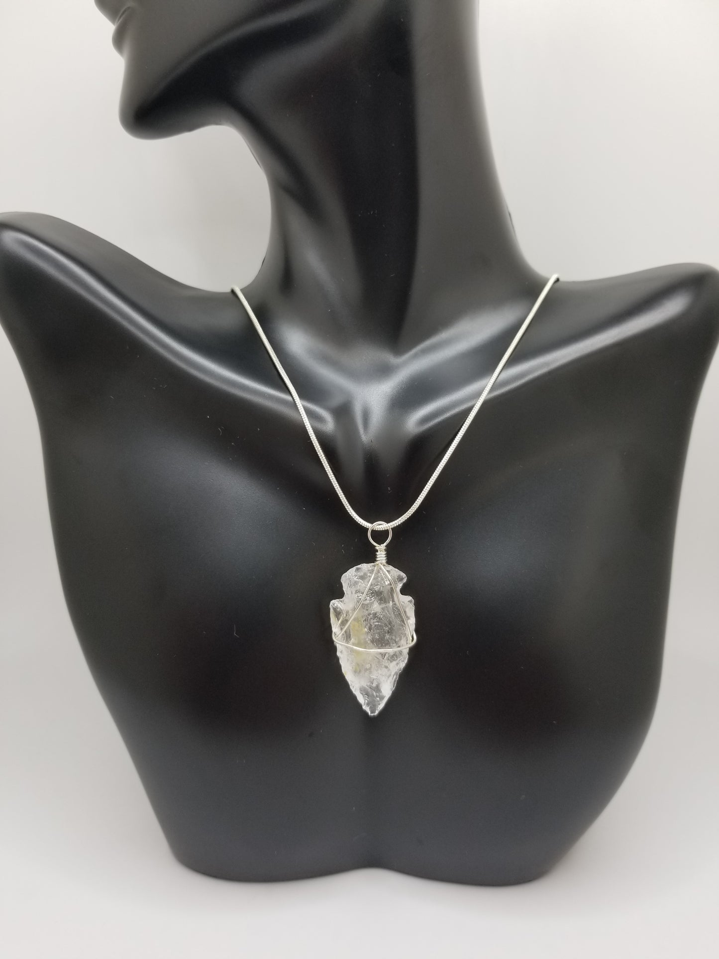 Clear Quartz Crystal Necklace