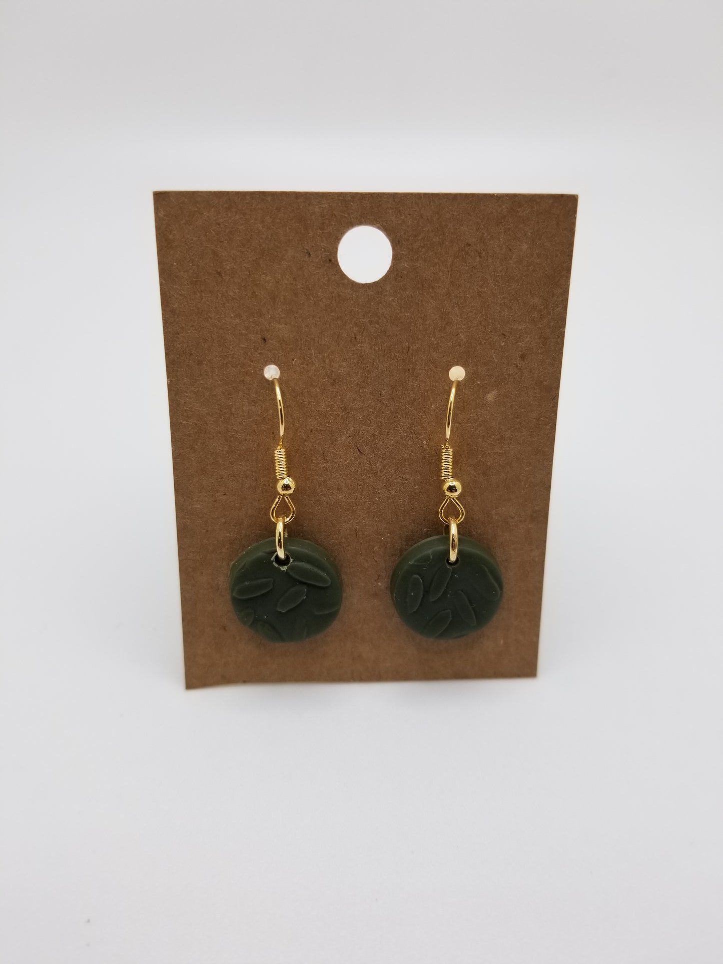 Green Clay Earrings