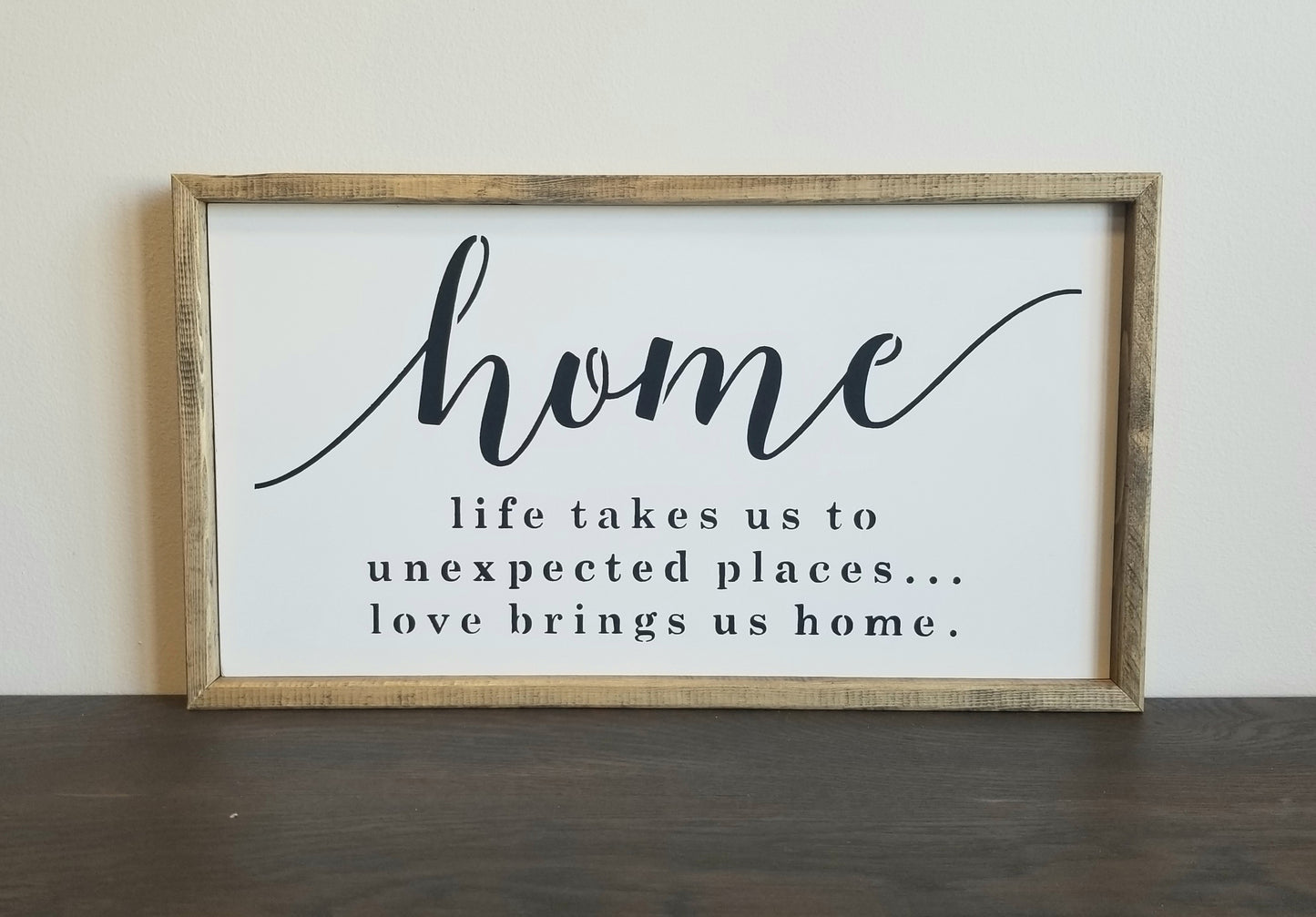 Home Wood Sign