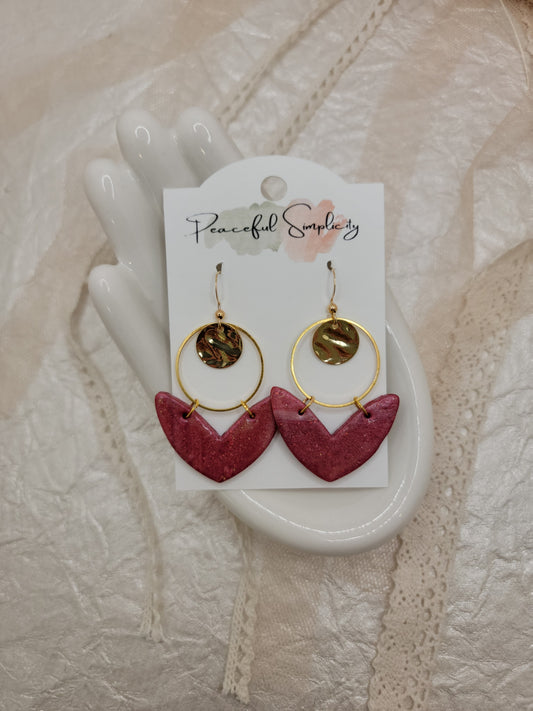 Love Always Clay Earrings